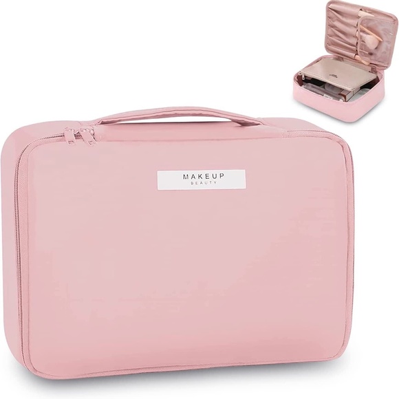 Handbags - Makeup Bag with Inner Pouch - Makeup Organizer Bag Travel Make up Bag Large Cosm